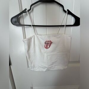 SHEIN - Tank Top - White with Tongue Out - XS